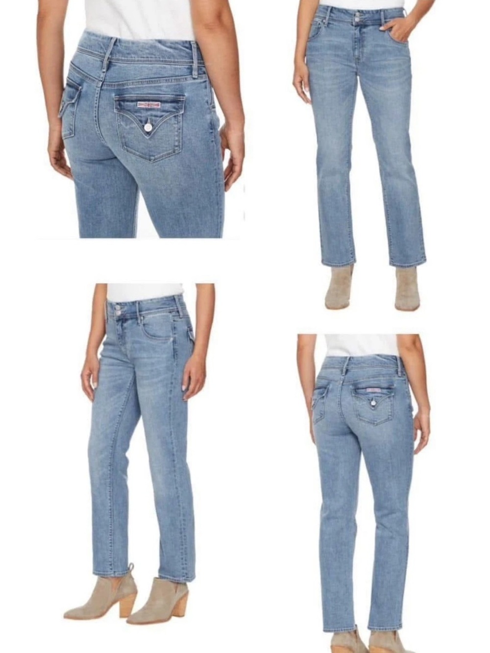 Hudson Jeans Women's Light Wash Straight Leg Jeans